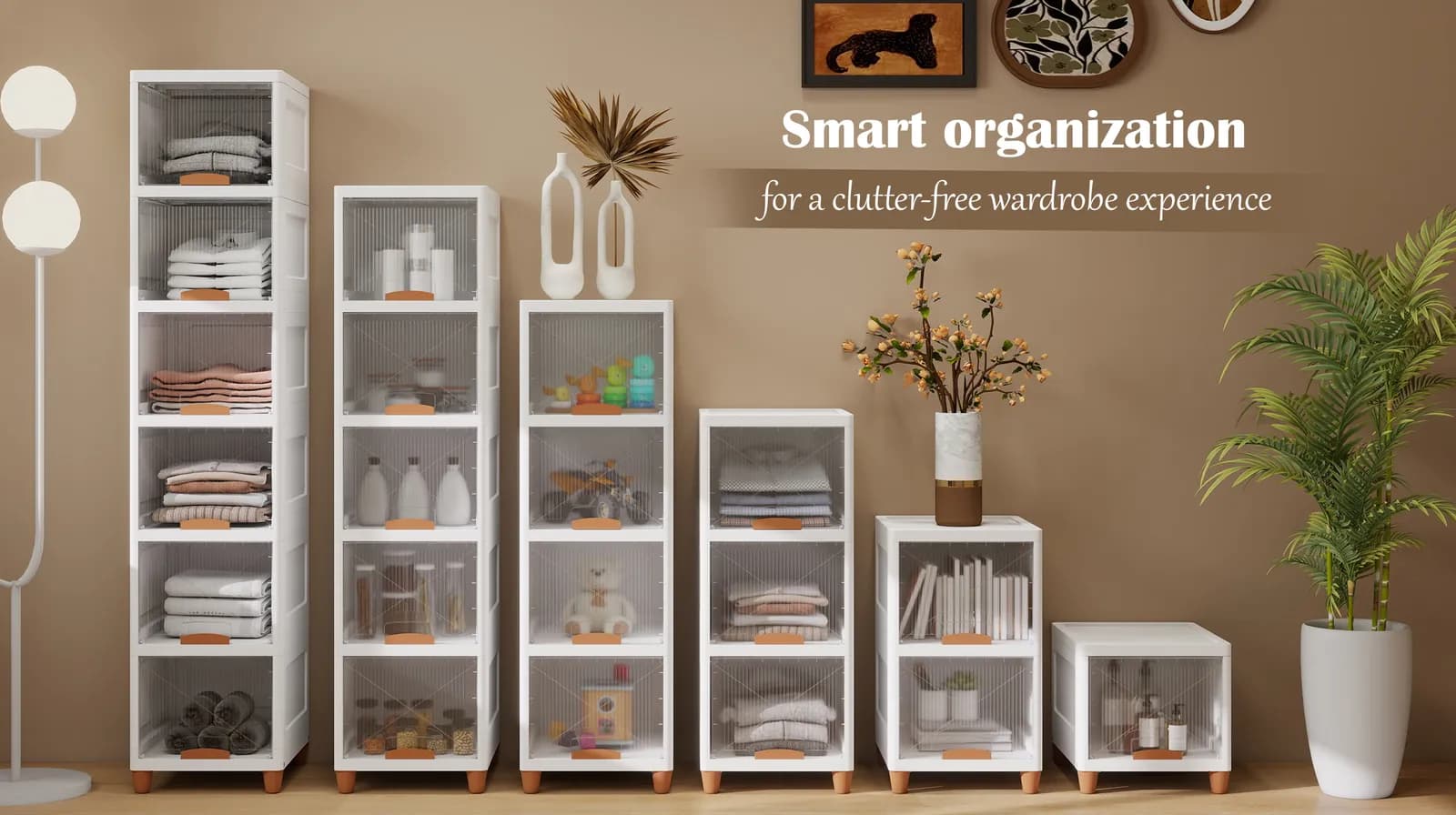 Smart organization for a clutter-free wardrobe experience — Axilla transparent wardrobe organisers