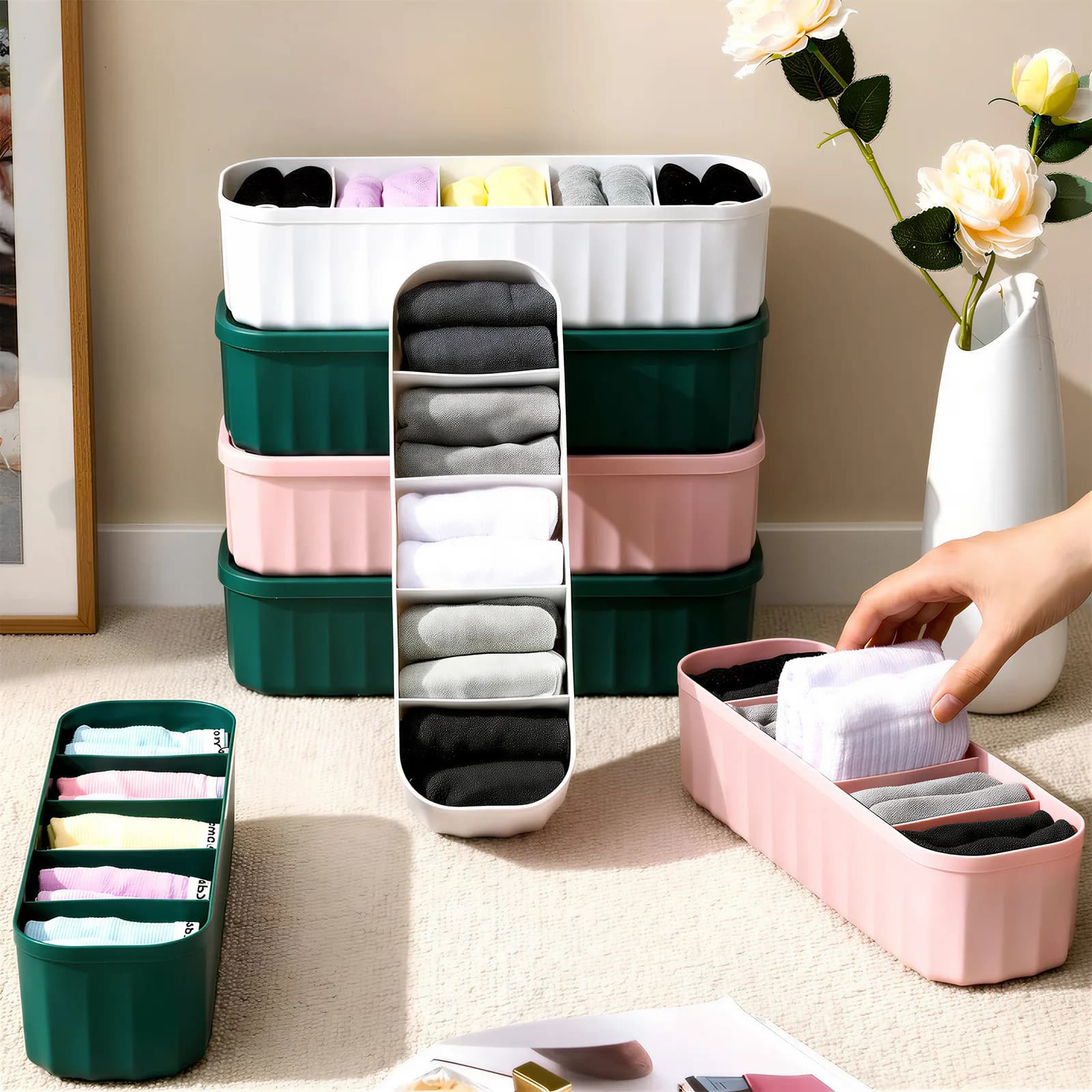 Socks & Undergarment Organizer (Pack of 4)