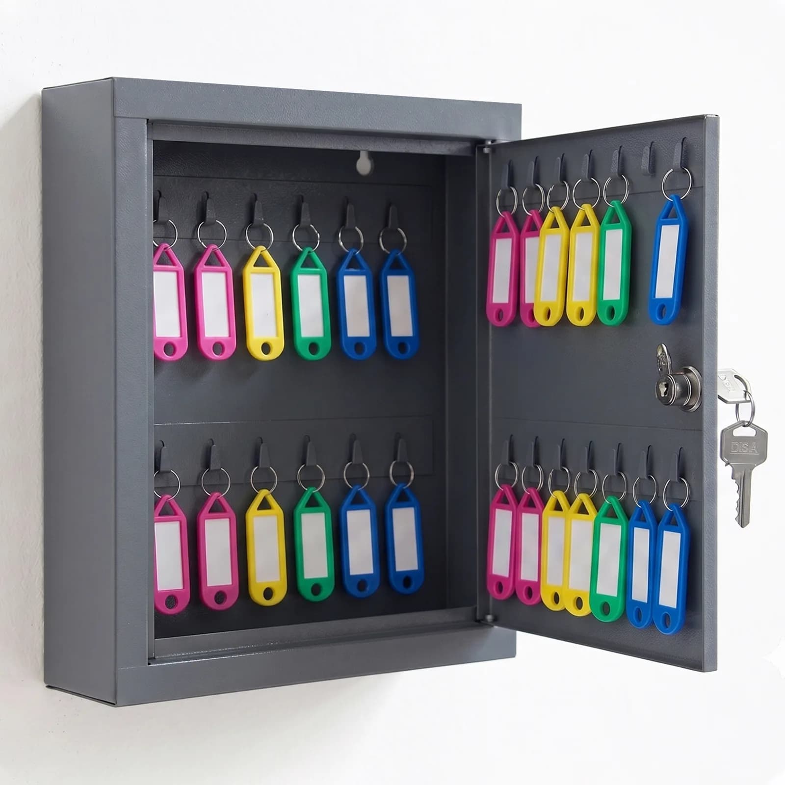 Wall-Mounted Key Holder Box – 28 Keys