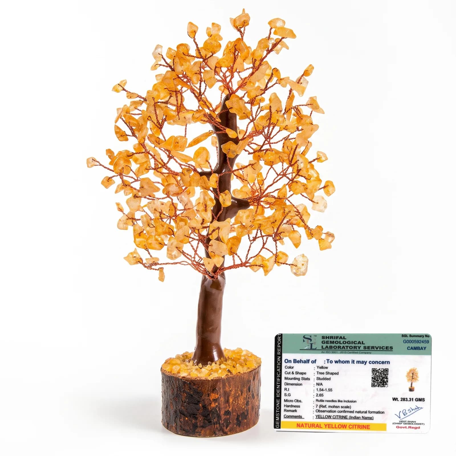 Citrine Crystal Tree