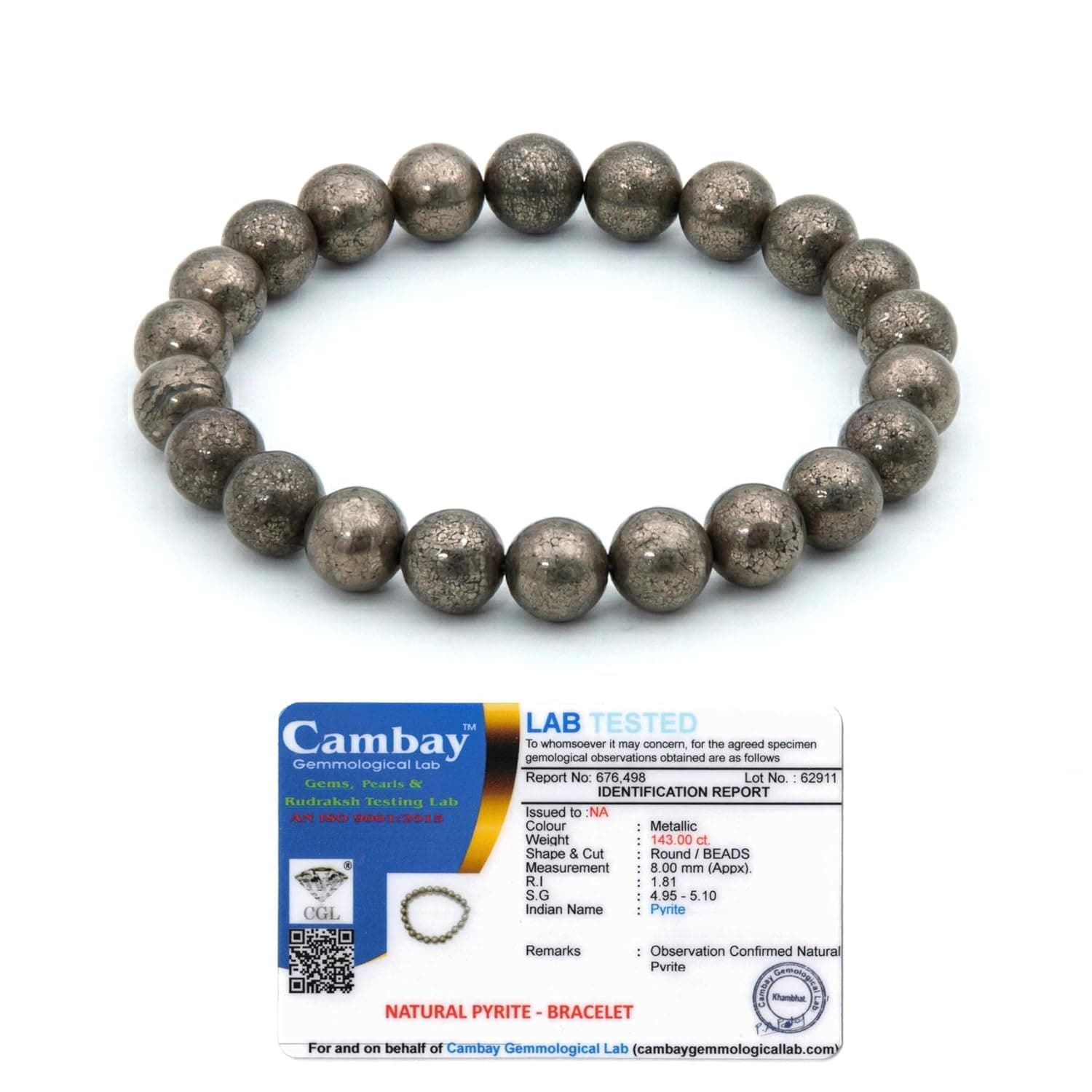 Raw Pyrite Bracelet